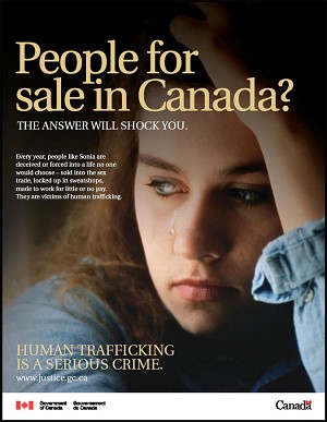 Human trafficking is a huge problem in Canada